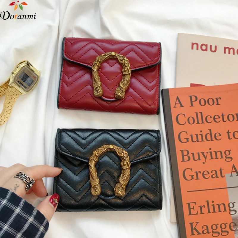 DORANMI роскошный брендовый дизайнерский женский кошелек 2019 кожаные короткие