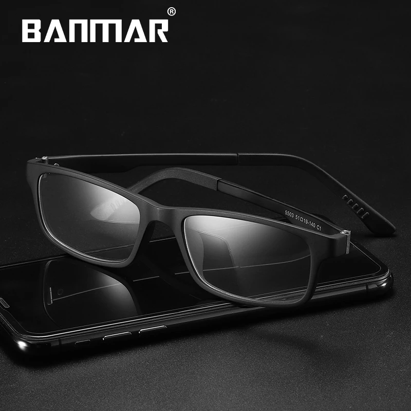 

BANMAR ULTEM(PEI) Men Ultralight Clear Lens Glasses Prescription Optical Myopia Eyeglasses Frame Women Eyewear Men 5503