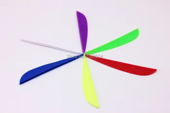 

Free shipping 100 pieces 4" hunting shield vane arrows bows fletching variety of colors