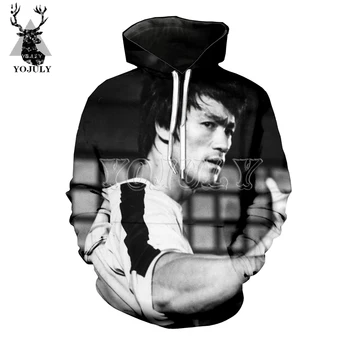 

YOJULY Bruce Lee Men 3D Print Hoodies Women Fashion Casual O-Neck Hoodie Unisex Streetwear Harajuku Pullover Hoodied Shirts HY02