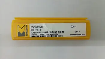 

10PCS KENNAMETAL CARBIDE INSERT CCMT060204LF KC5010