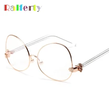 Ralferty, трендовая Женская оправа для очков, женские очки из Золотого Металла, аксессуары, трендовые оптические очки, оправа Oculos W1116