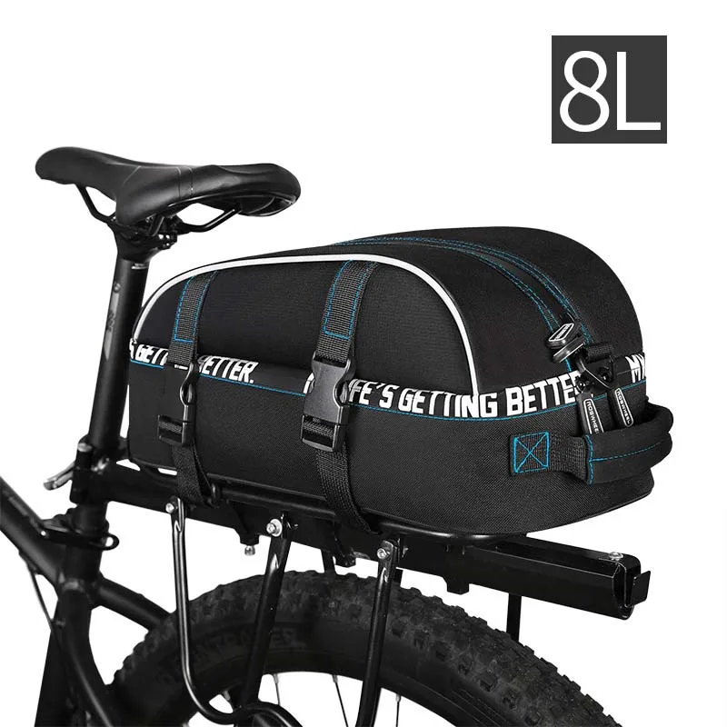

High Capacity Bike Bag MTB Road Mountain Outdoor Bicycle Backpack Polyster Cycling Rear Tail Trunk Bike Bags Panniers Riding Bag