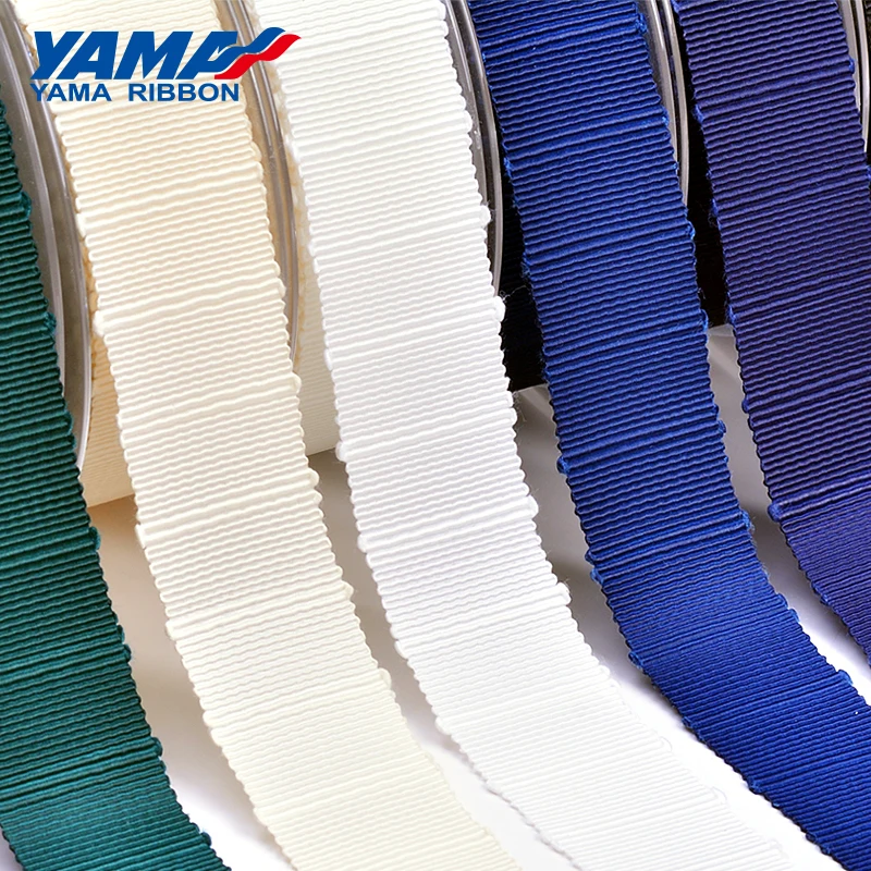 

YAMA Slubby Petersham Ribbon 9 16 25 38 mm 50yards/roll 3/8" 5/8" 1" 1.5" inch for Diy Handmade Gifts Crafts Webbing Decoration