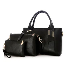 Новая модная женская сумка в европейском и американском стиле, диагональная большая сумка с вышивкой, три предмета