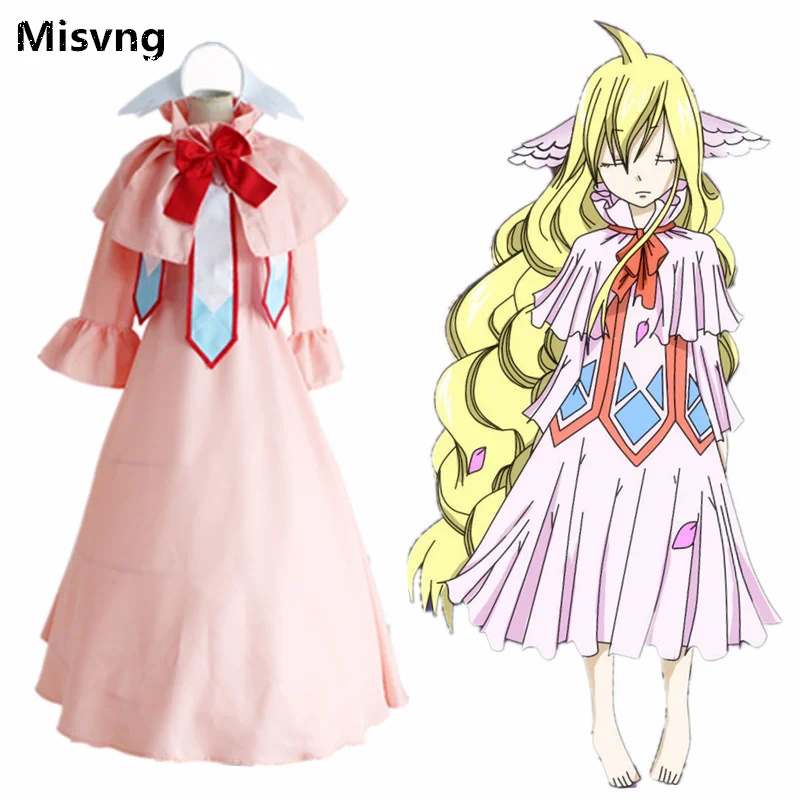 

Misvng JP Anime Fairy Tail Cosplay Costume Halloween Dress Adults Hand-made Fairy Tail Mavis Vermilion Cosplay Costumes for Sale