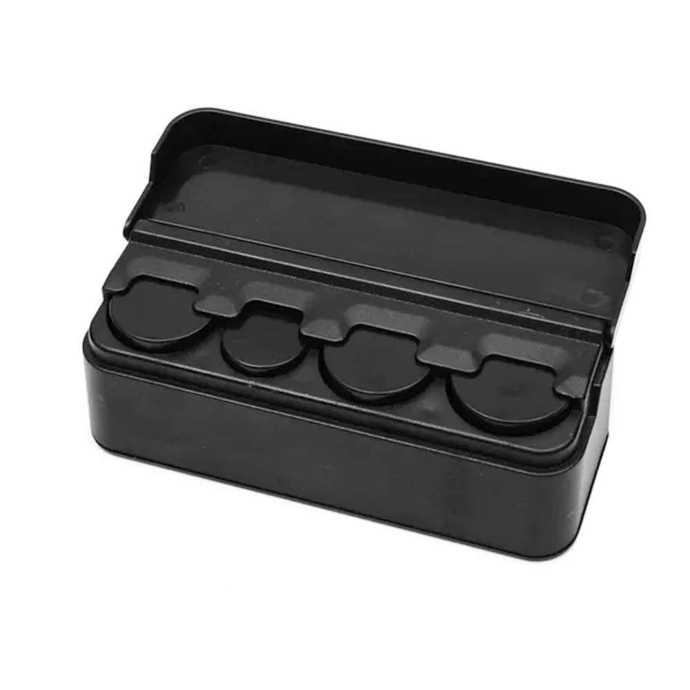 JEAZEA 1pc Car Universal Black Coins Holder Organizer Loose Change Storage Box Tray for Hyundai Toyota SUV MPV Truck Money Wallet -3