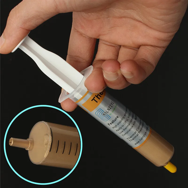 

30g HY610 Thermal Grease Tube Syringe Silicone Compound Paste For CPU GPU VGA Cooling Fan Tools