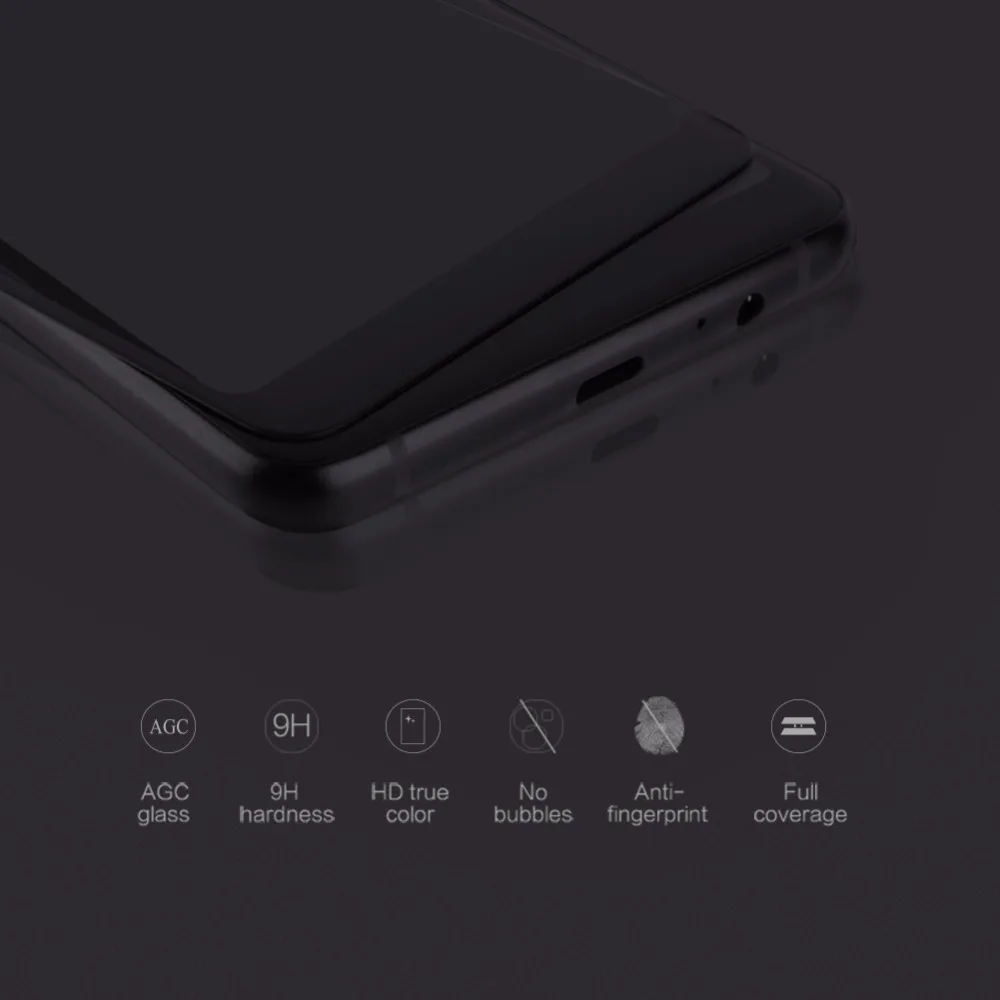 NILLKIN 3D Изогнутые стеклянные для Samsung Galaxy A8 2018 полный экран стекло Anti Explosion Защитная