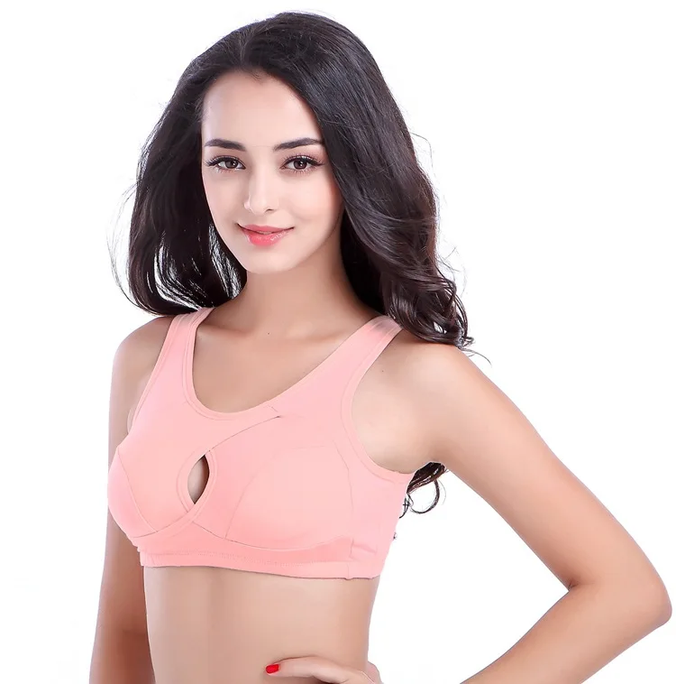 Cotton Bra Large Size Bra Without Steel Ring Vest Sleep Gather Outside The Extended Antius Bras