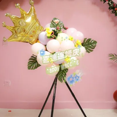 Модная Арка с воздушными шарами, цветочная корзина для свадьбы, дня рождения, вечеринки, пальмового листа, Выпускной День, украшение, детский воздушный шар - Цвет: L