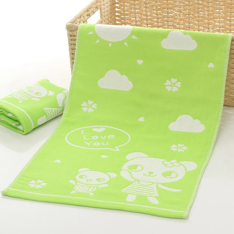 26*50cm High Quanlity Baby Towel Cartoon Babys Washcloth Handkerchief Kids Feeding Wipe Cloth Three-layer Cotton Gauze Towels