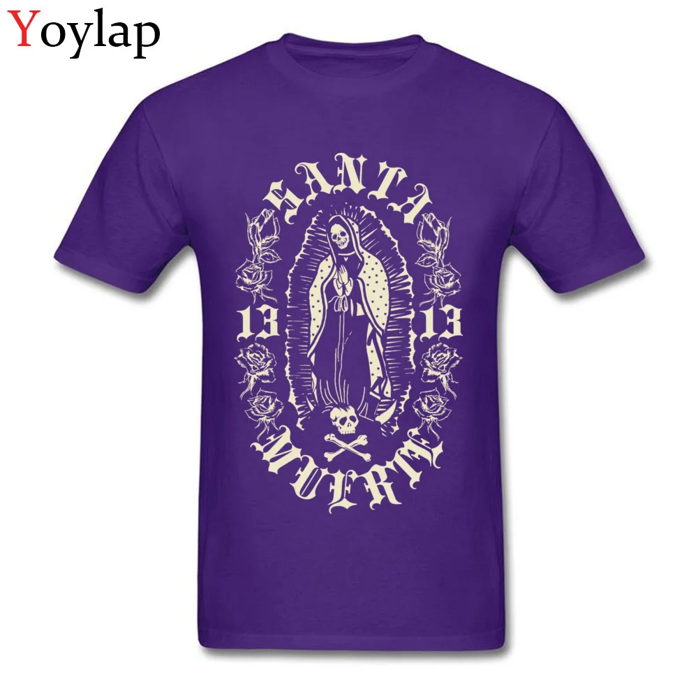 Classic Funny Short Sleeve T-Shirt Summer Autumn Crewneck All Cotton Tops Shirts for Boys Custom Tee-Shirts Top Quality purple