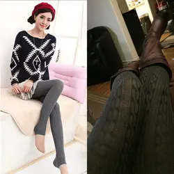Для женщин классический разделочный брюки Бесшовные Леггинсы со штрипками осень-зима Тонкий лосины один размер нескольких цветов продажи