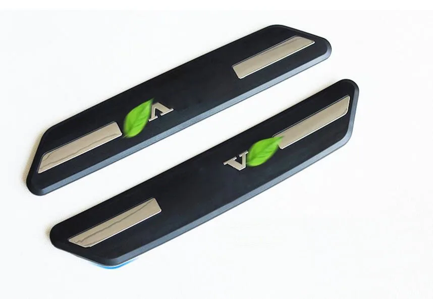 

For Volvo XC60 2009-2012 XC90 S60 V60 CC V40 CC ABS Chrome Scuff Rear Door Plate Door Sill Protective Cover