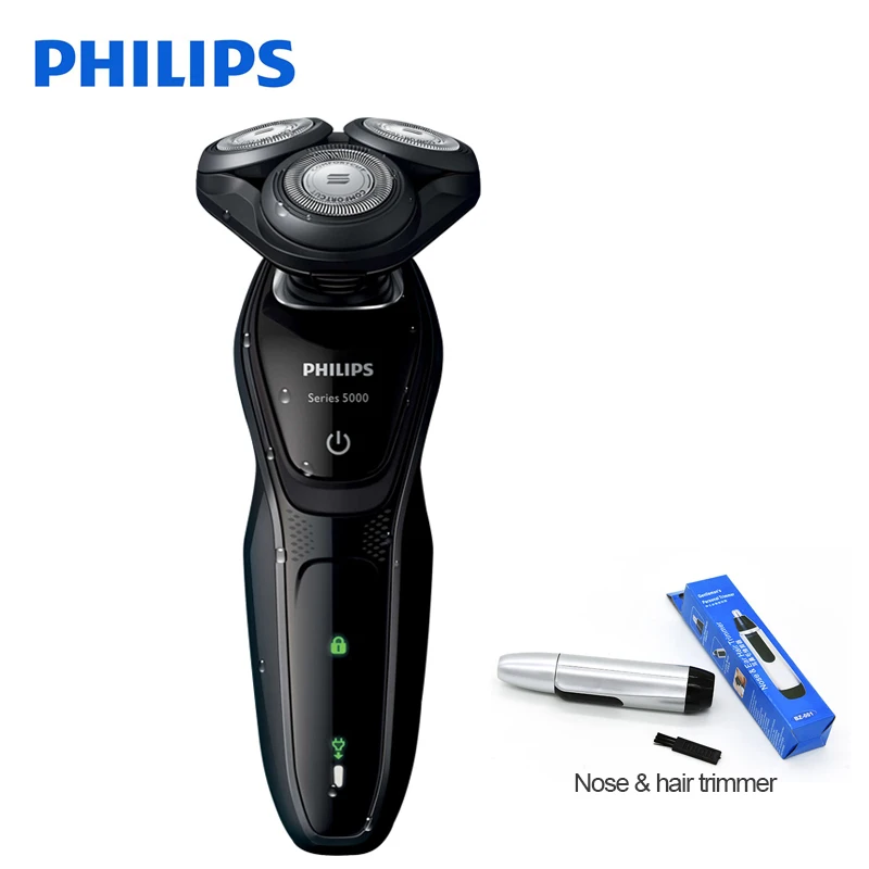 100% оригинальная Philips электробритва S5082 перезаряжаемые 3D плавающие головки