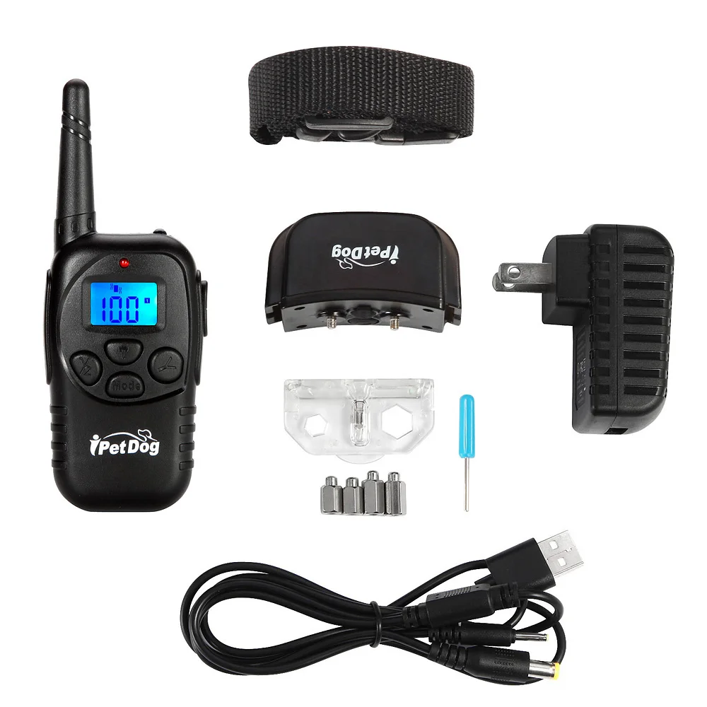 Top amazon 2017 new product iT498 shock dog collar rechargeable and