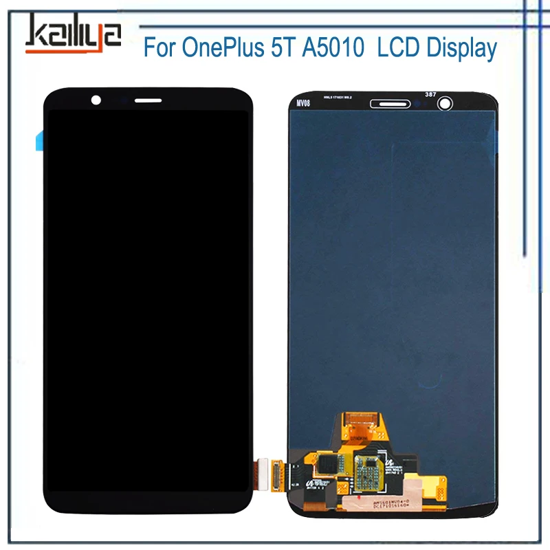 

For One Plus 5T LCD Display+ 6.01'' Touch Screen Digitizer Senor Mobile Phone Assembly Glass Lens and LCD Replacements Black