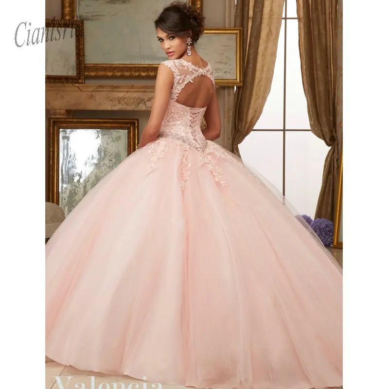 Светильник, Розовое Бальное Платье, 16 милых бальных платьев, вышитое бисером кружевное платье с аппликацией, Vestidos De 15 Anos, для дебютантки на выпускной вечерние платья