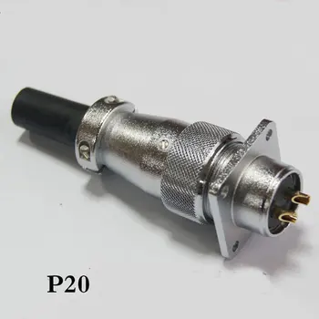 

P20 3 PIN Male & Female Wire Panel Connector Aviation Plug Connector Socket Plug 10pcs