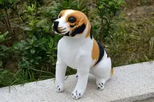 simulation animal Squatting pose beagle dog about 28cm plush toy, birthday gift h525