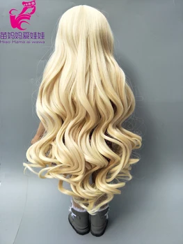

25-28cm Head size soft Doll Wigs for Russian Doll, Hair for homemade cloth Toy Dolls 18 inch doll long hair remake-007