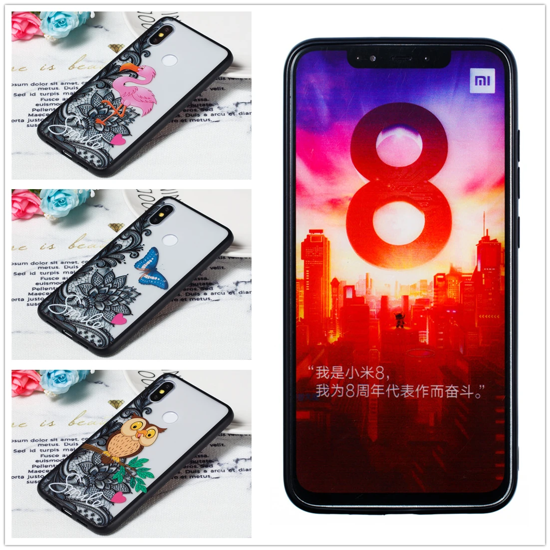 

Redmi Note 6 Pro 6.26 inch Case for Xiaomi Mi A2 A1 Flamingo Cover for Redmi 6 6A Owl Funda Mi Note 5 Pro 5A Hard PC Phone Coque