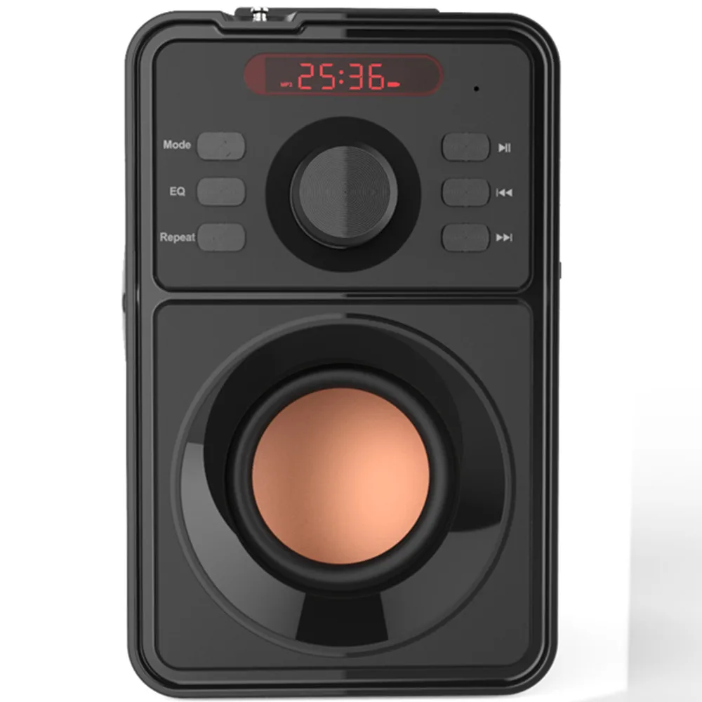 Abuzhen динамик fm радио портативный внутренний/открытый беспроводной Bluetooth сабвуфер