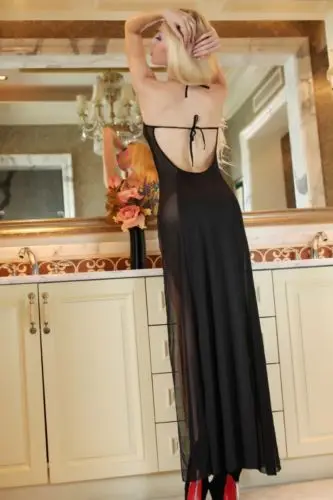 Large Size 4XL 6XL Full Slips Women Long Gown Sheer Black See Through Sexy Nightdress 2017 Transparent Backless Intimates Slips