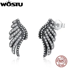 Горячая Распродажа, 925 пробы, серебряные величественные серьги в виде пера, серьги для женщин, подлинный бренд, хорошее ювелирное изделие