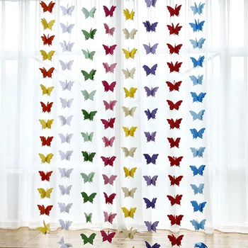 

1pcs 280cm DIY Wedding Paper Flower Wall Hanging Paper Butterfly Garlands Paper Pull Flowers Birthday Party Home Decoration