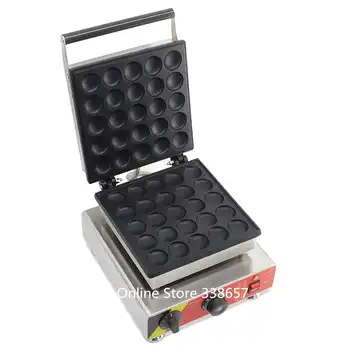 Commercial biscuit mini pancake Dutch Poffertjes machine grills 25 holes waffle maker baker 220v/110v