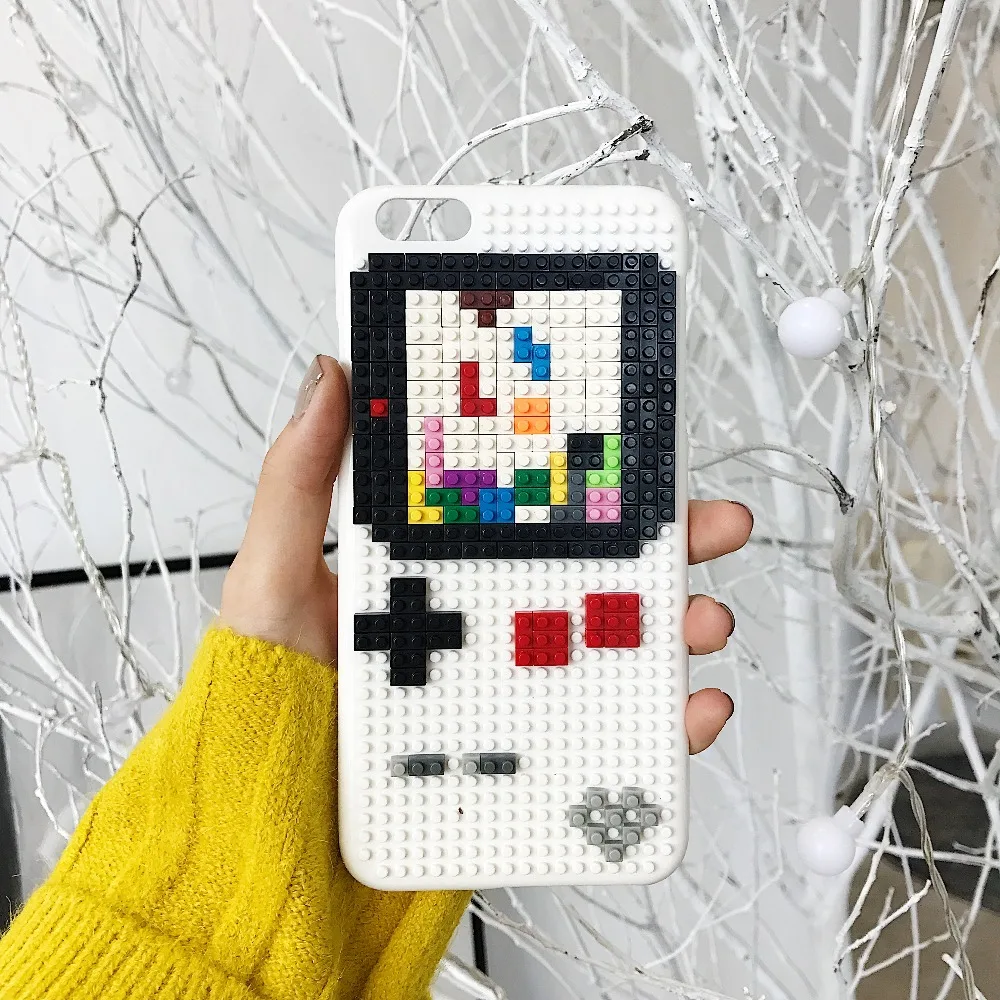 Чехол для мобильного телефона iPhone 6 S 7 8 PLUS X XS MAX XR конструкторы Lego сделай сам пазл