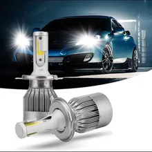 2X H7 светодио дный H4 автомобиля Headlights72w 7600lm автомобиля светодио дный лампочки H1 H8 H9 H11 автомобилей фары 6000 К светодио дный 12 В Противотуманные огни C6 автомобиля светодио дный