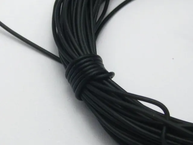 10 метров черный 2 мм твердый резиновый шнур для ювелирных изделий для подвесок