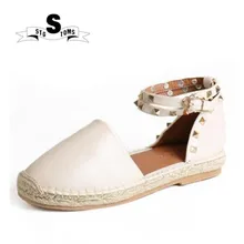Для женщин Гладиатор сандалии с бахромой конопли Эспадрильи на шнуровке Обувь из искусственной замши верхней плоская подошва Летние мокасины прогулочная обувь twm0101