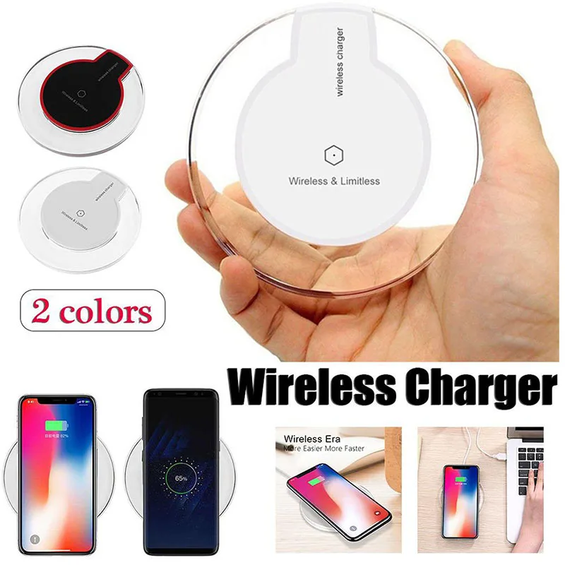 

2019 Proelio Wireless Charger Ultra Thin Led Qi Wireless Charging Pad For iphone XS X 8 Plus Samsung Huawei Mate 20 Pro Charger