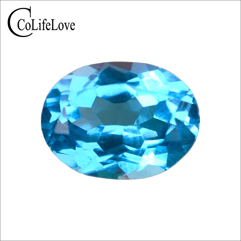 

4mm*6mm 0.4 ct natural topaz loose gemstone for ring bracelet pendant Sparkling oval shape natural topaz loose stone