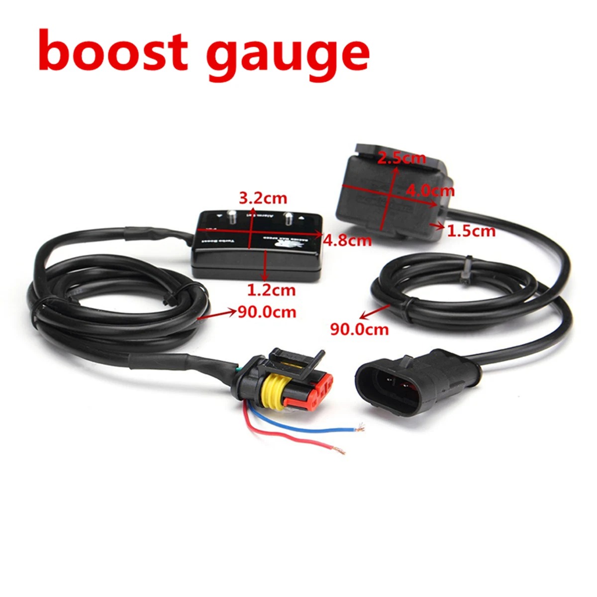 Автомобильный цифровой Дисплей Boost + Выпускной датчик DC12V Универсальный Boost Gauge EGT Температура выхлопа, датчик выхлопные термометр