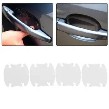 

4Pcs Universal Car Door Handle Scratches Guard Protector Sticker Protective Cover Invisible Clear Urethane Film 3M Style