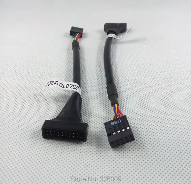 3pcs USB3.0 20pin to USB2.0 cable adapter data transfer