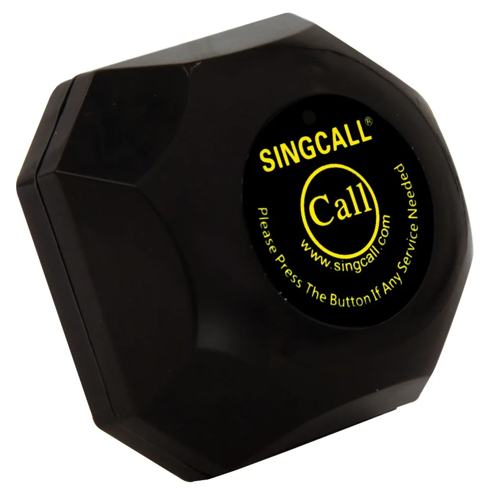Беспроводная система пейджинга SINGCALL с одной кнопкой вызова и съемным