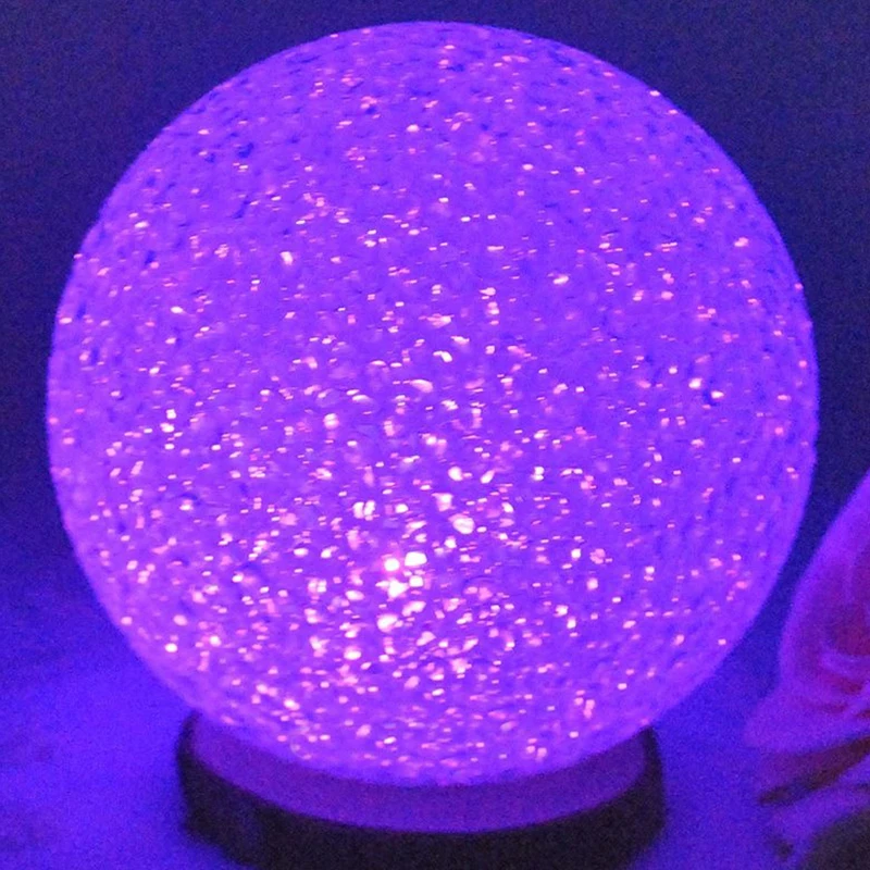 

7 Colors Changing Crystal Ball LED Night Light Decoration Candle Lamp Nightlight,10cm