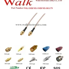 SMB Мужской rg179 кабель SMB, мужские прямые rg179 кабель, SMB Кабель Адаптера