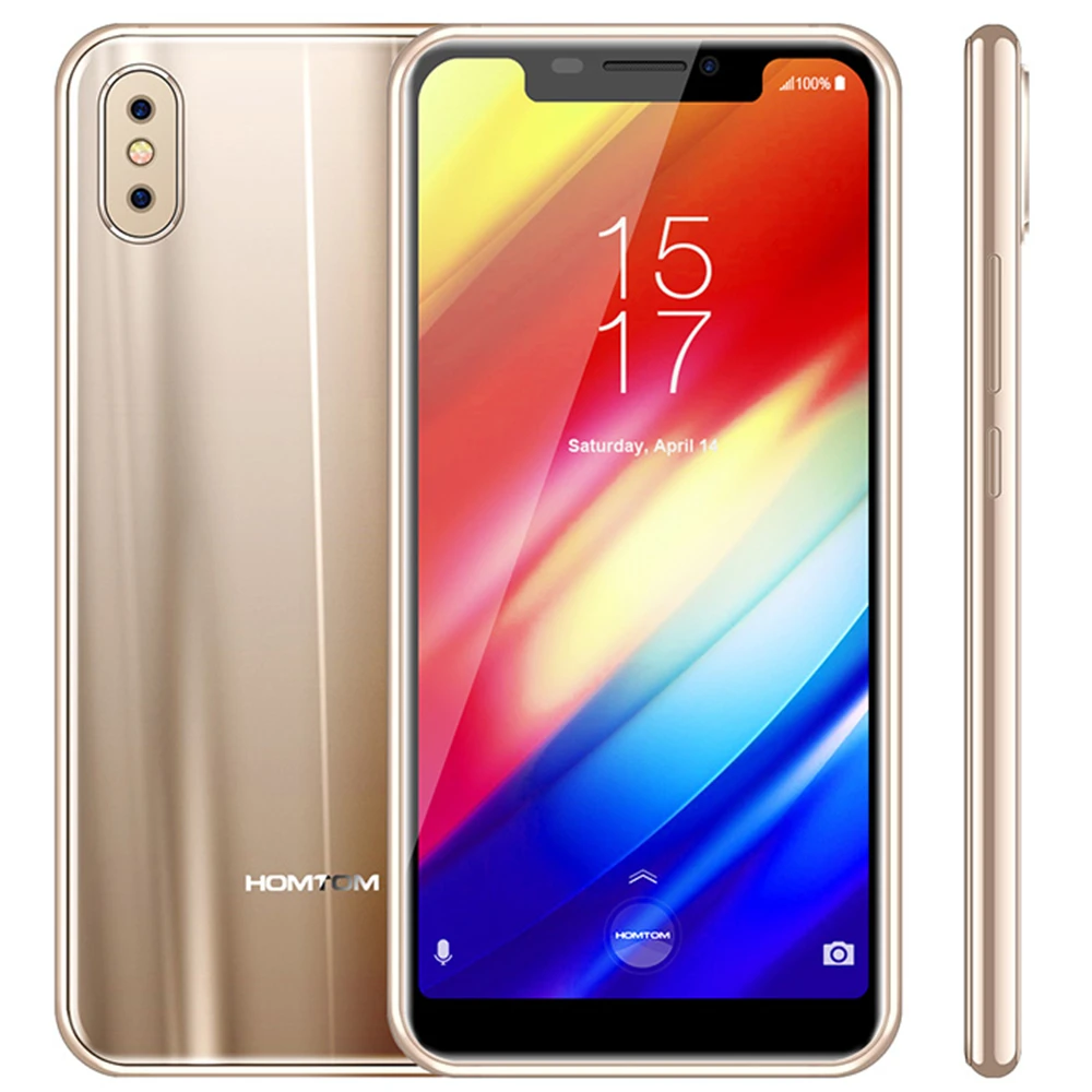 HOMTOM H10 мобильный телефон 4G 5 85 дюймов Android 8 1 MT6750T B Оперативная память 6 Встроенная
