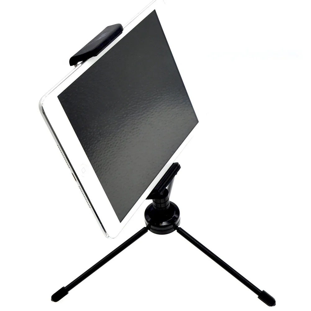 

Mobile Phone Tablet Tripod 2 In 1 Clamp Holder With Mount Adapter 360 Degrees Rotation SD998