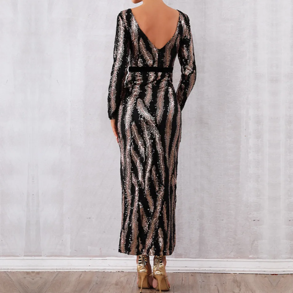 DressBird 2019 новейшее женское весеннее облегающее платье с длинным рукавом Vestidos