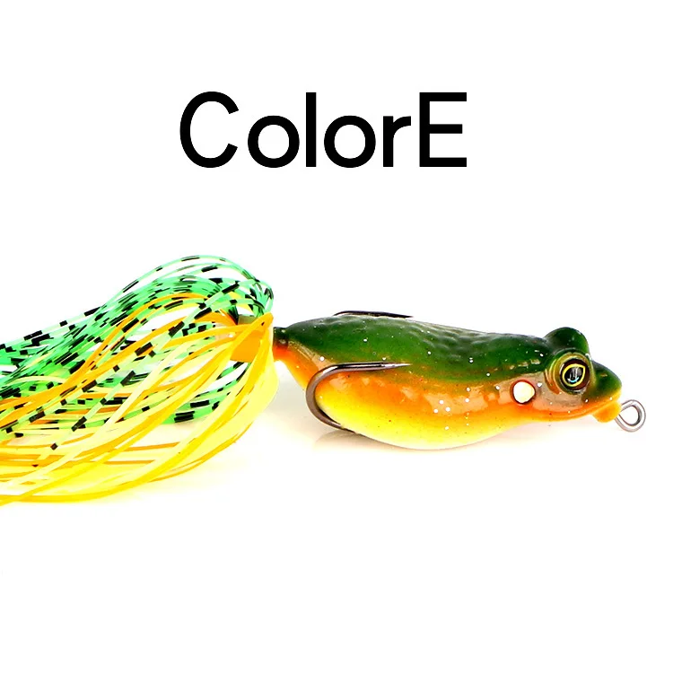 5.5cm 13g Mini Soft Rubber Frog Fishing Lure Crank Baits with Hooks Isca Artificial Fishing Lures Black Fish Killer