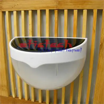 

by dhl or ems 200pcs 6 LED Garden Light Solar led Panel Lamp Sensor Waterproof mounted Outdoor Fence Wall Lamp Lighting