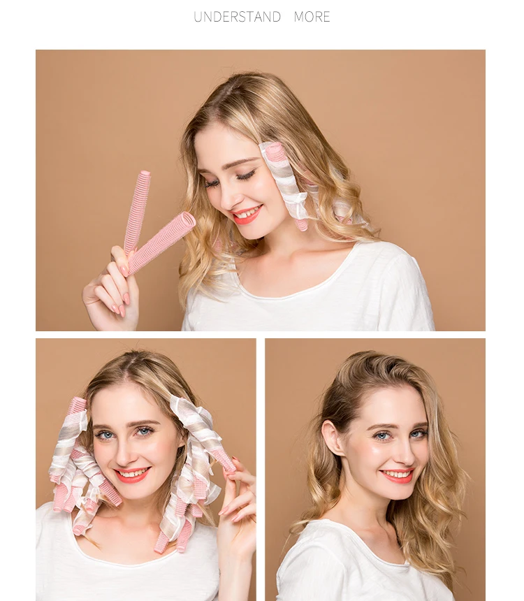 

Wave Curling Artifact Short-Haired Lazy Women Sleeping with Plastic Self-Sticking Liuhai Curling Barrel Curling roller
